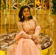 Anchor Priya Rajput at wedding Event